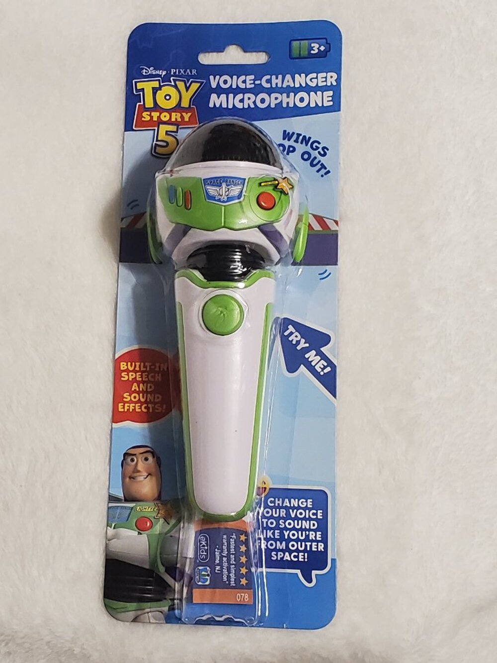 Toy Story 5 Voice Changing Microphone with Pop Out Wings!  Brand New! Great Gift